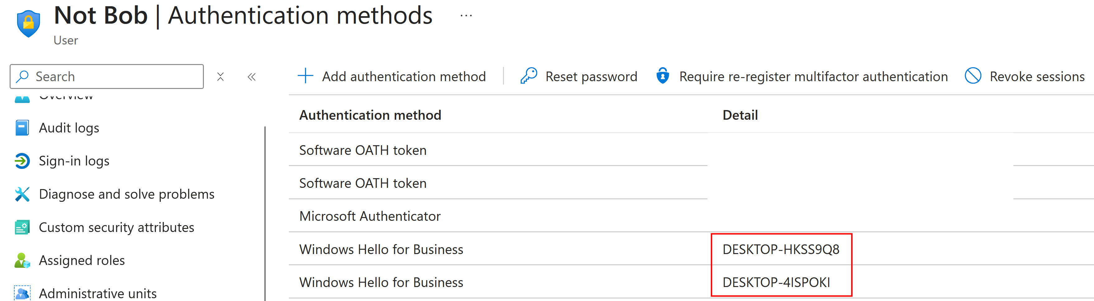 Windows Hello for Businessキーがデバイスに紐づいている様子の図（出典: dirkjanm.io / CC BY）